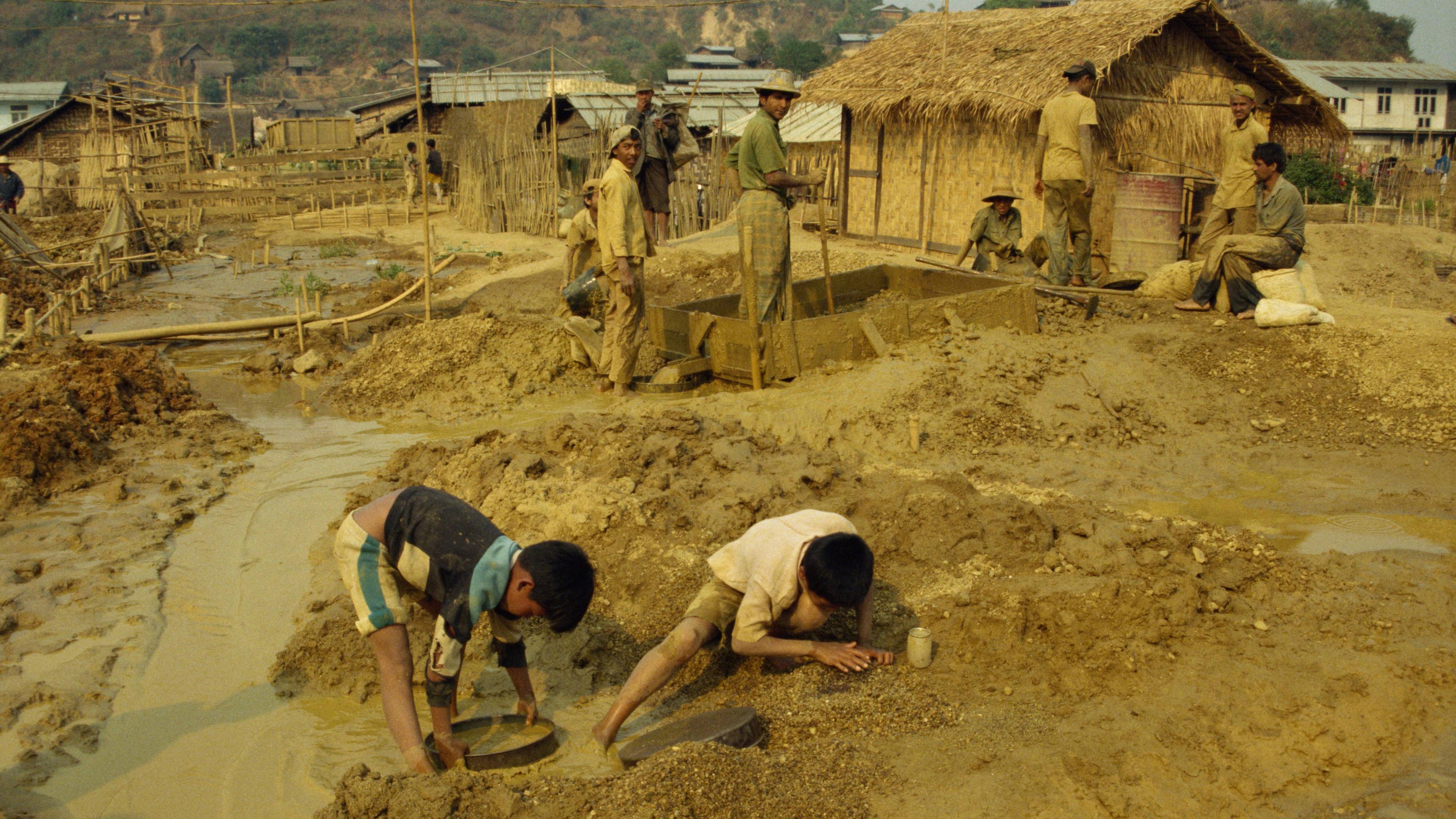 Kinderarbeit in Goldmine