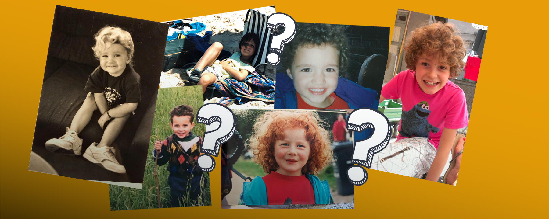 Kinderfotos der Moderator*innen und Reporter*innen