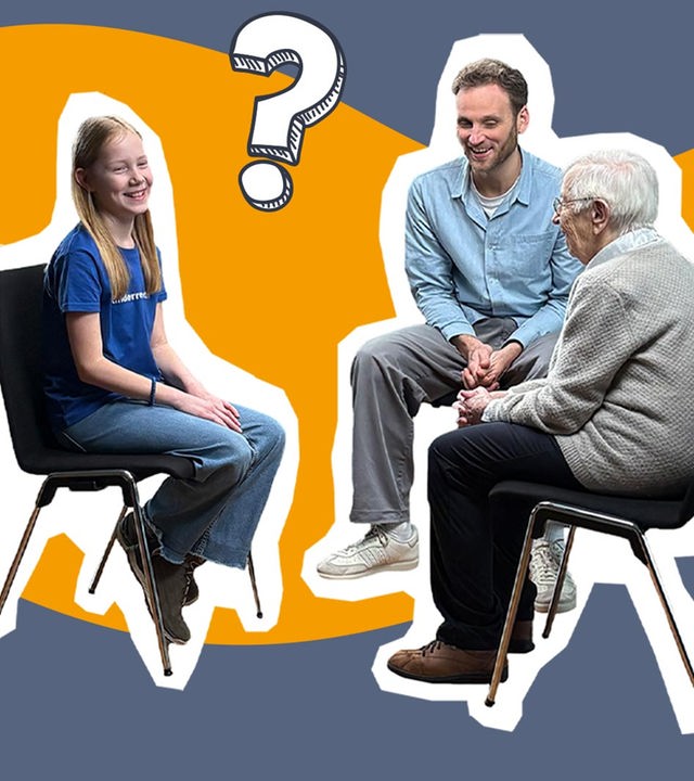 Kinderreporter treffen Hundertjährige