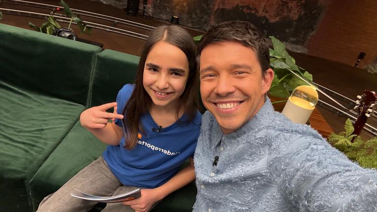 Kinderreporterin Inci trifft Nico Santos