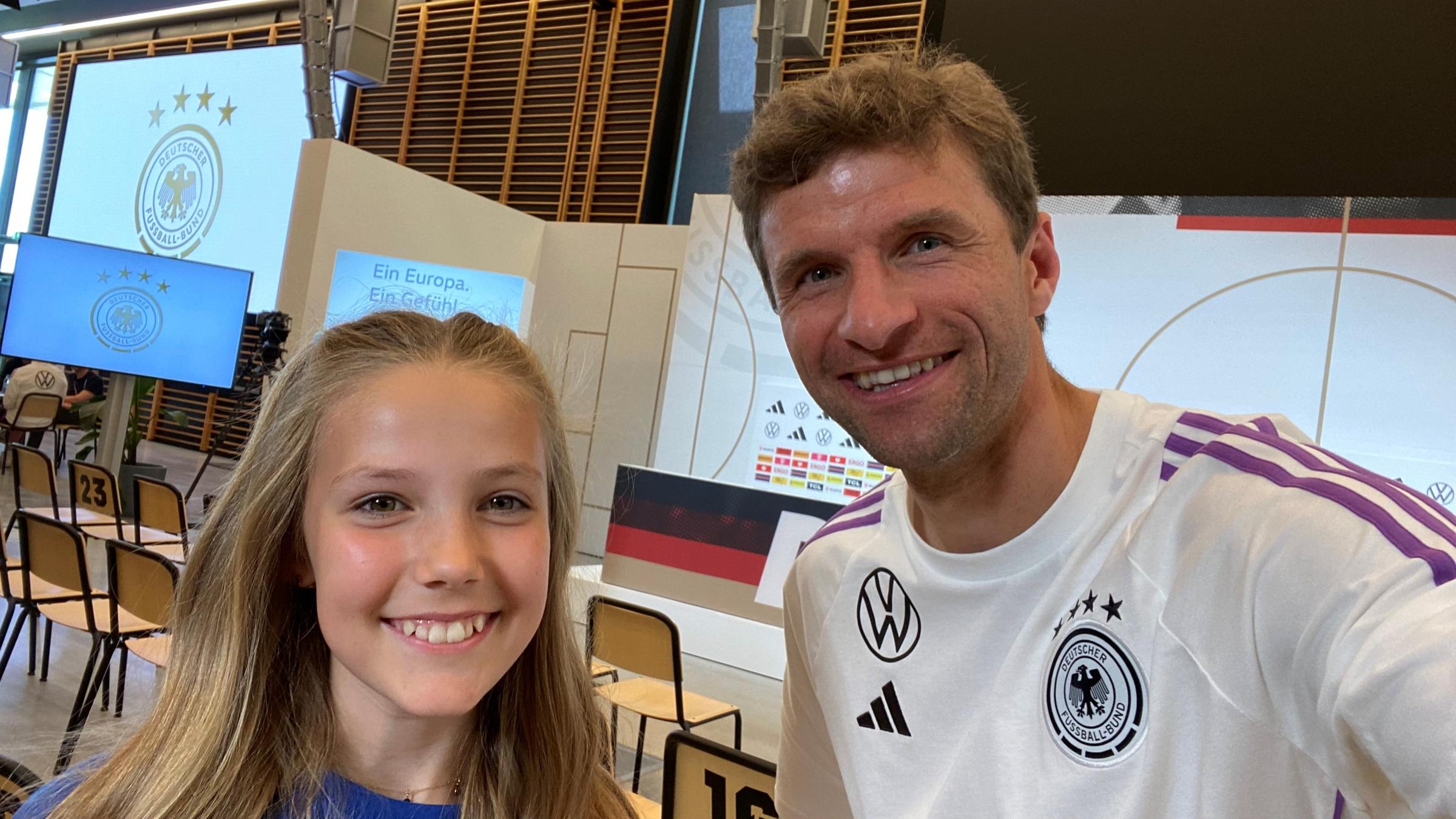 Kinderreporterin Dahlia und Thomas Müller 