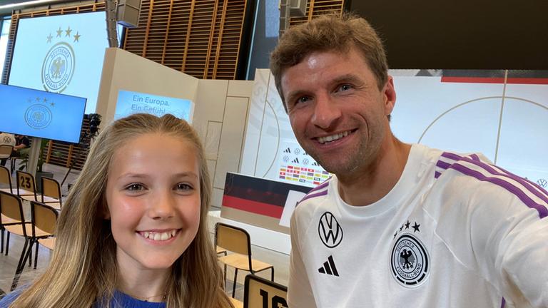 Kinderreporterin Dahlia und Thomas Müller 