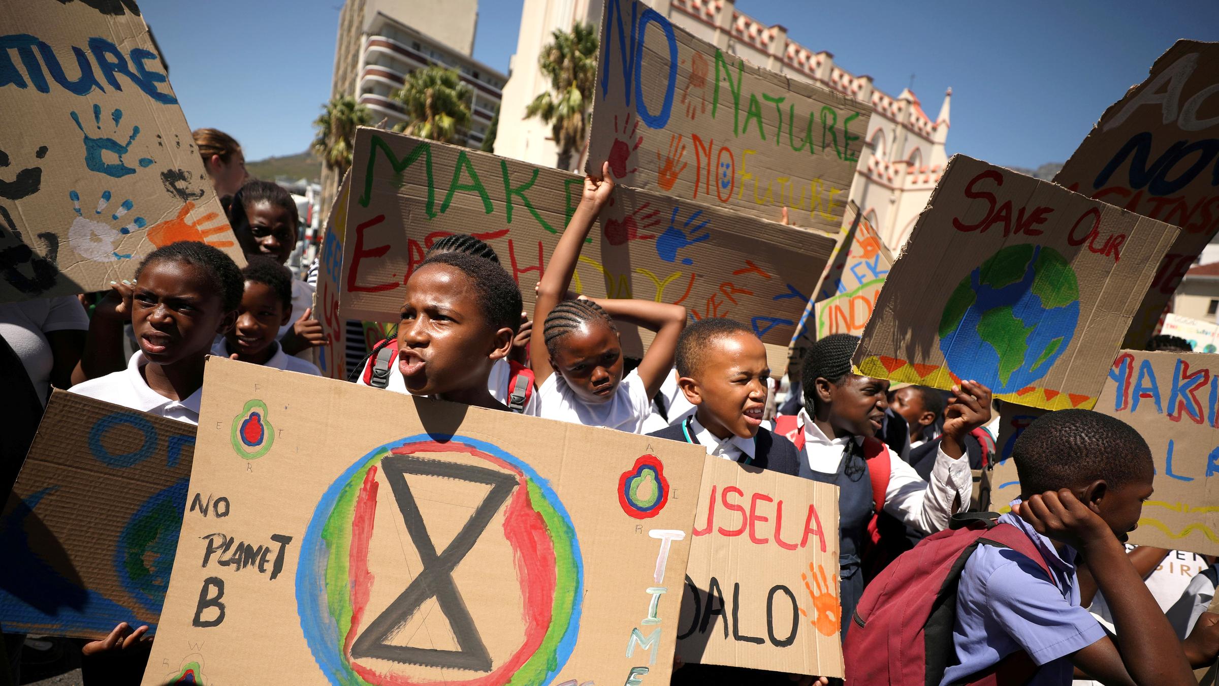 Studenten in Kapstadt am 15.03.2019