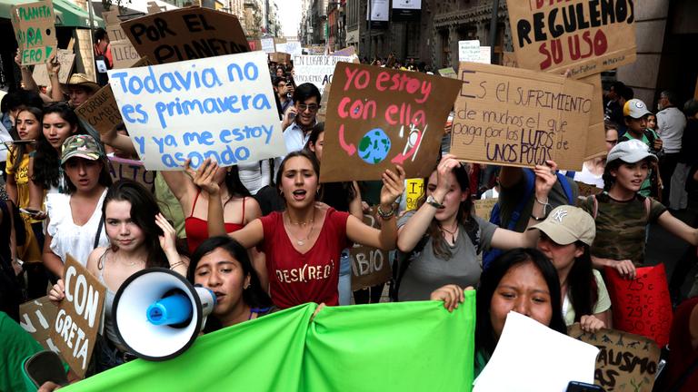 Proteste in Mexiko City am 15.03.2019