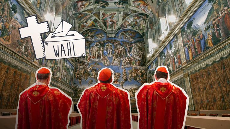 Konklave in der Sixtinischen Kapelle: Papstwahl durch Kardinäle