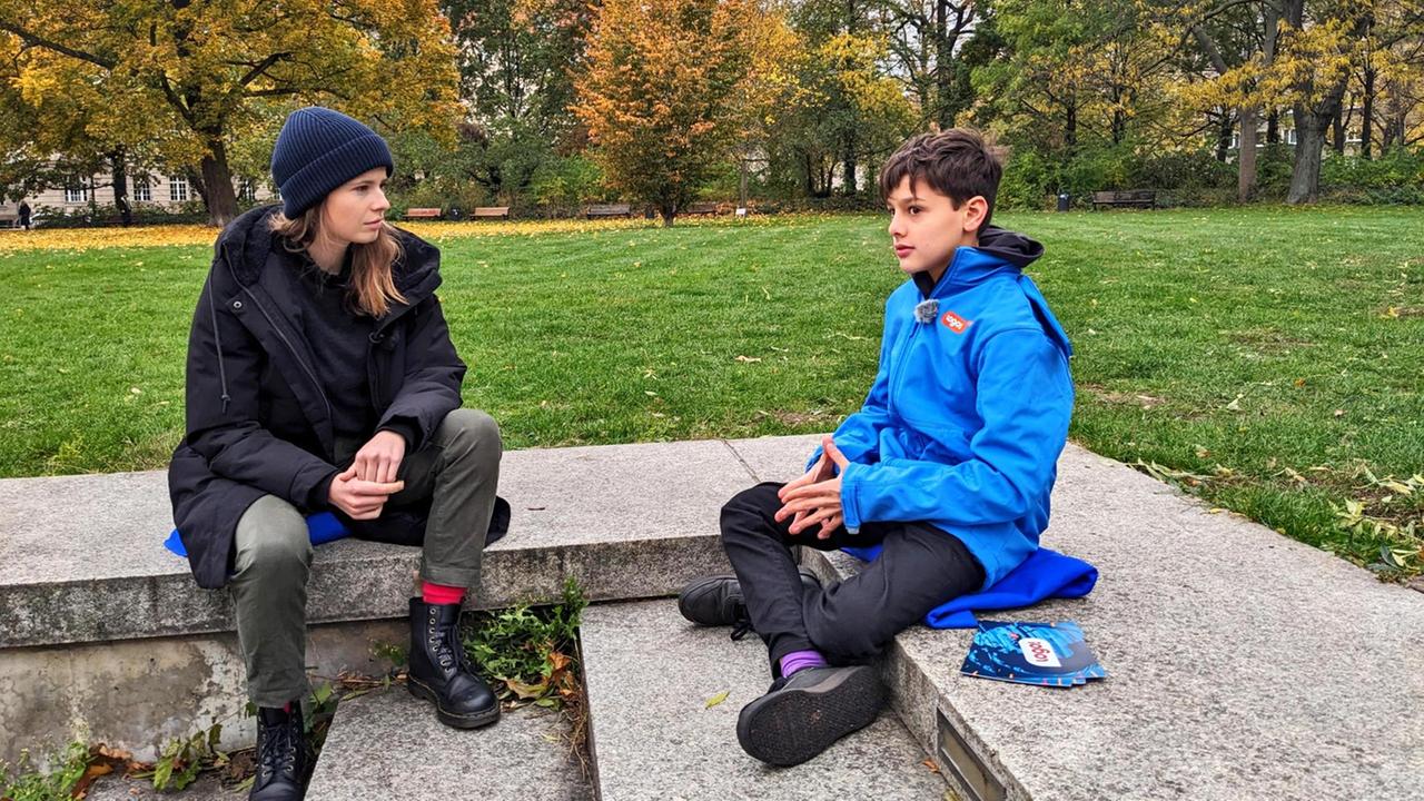 Kinderreporter Ilian und Luisa Neubauer 