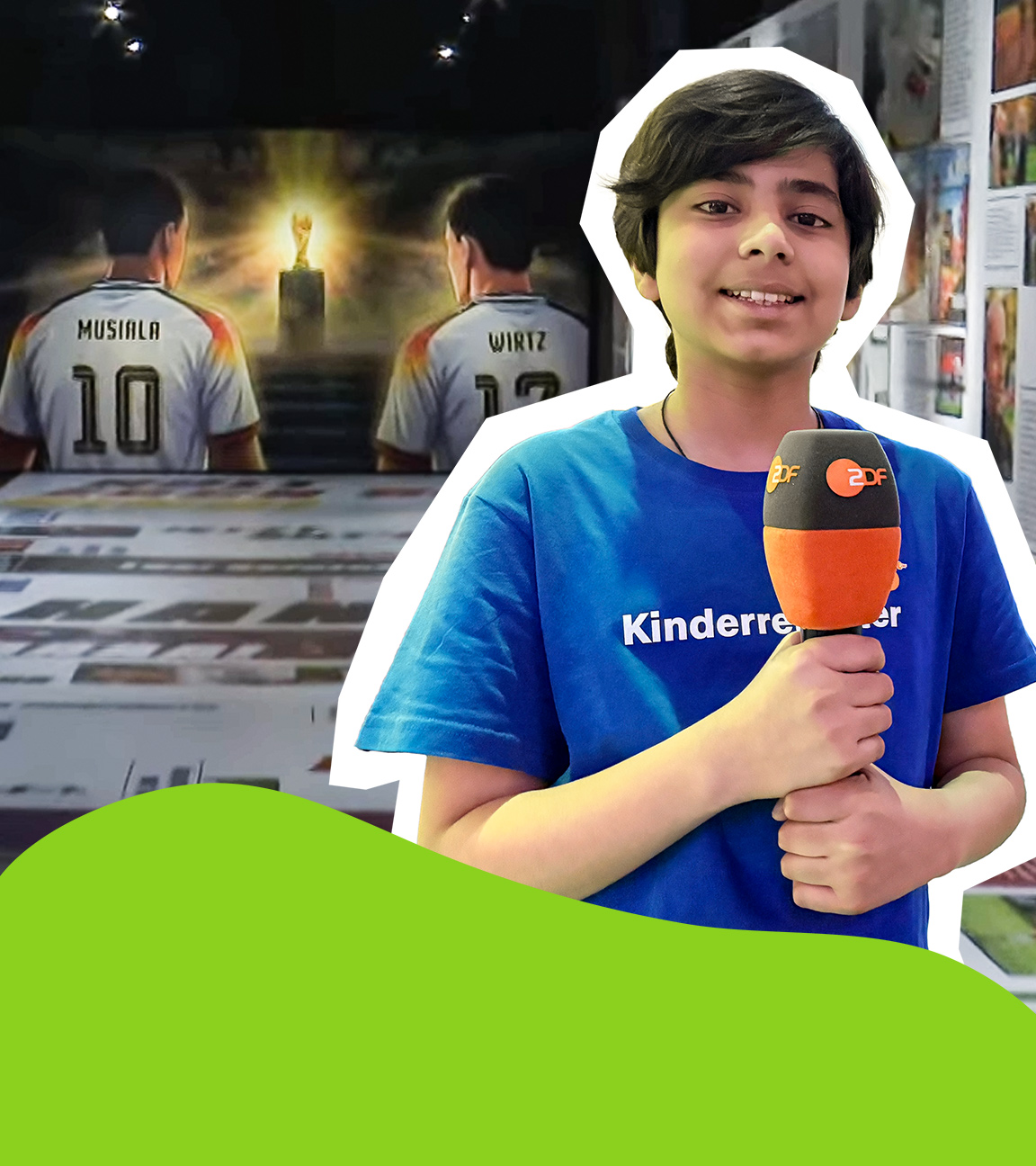 Kinderreporter Vivaan im Fußballmuseum