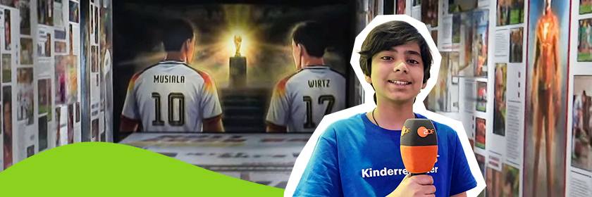 Kinderreporter Vivaan im Fußballmuseum
