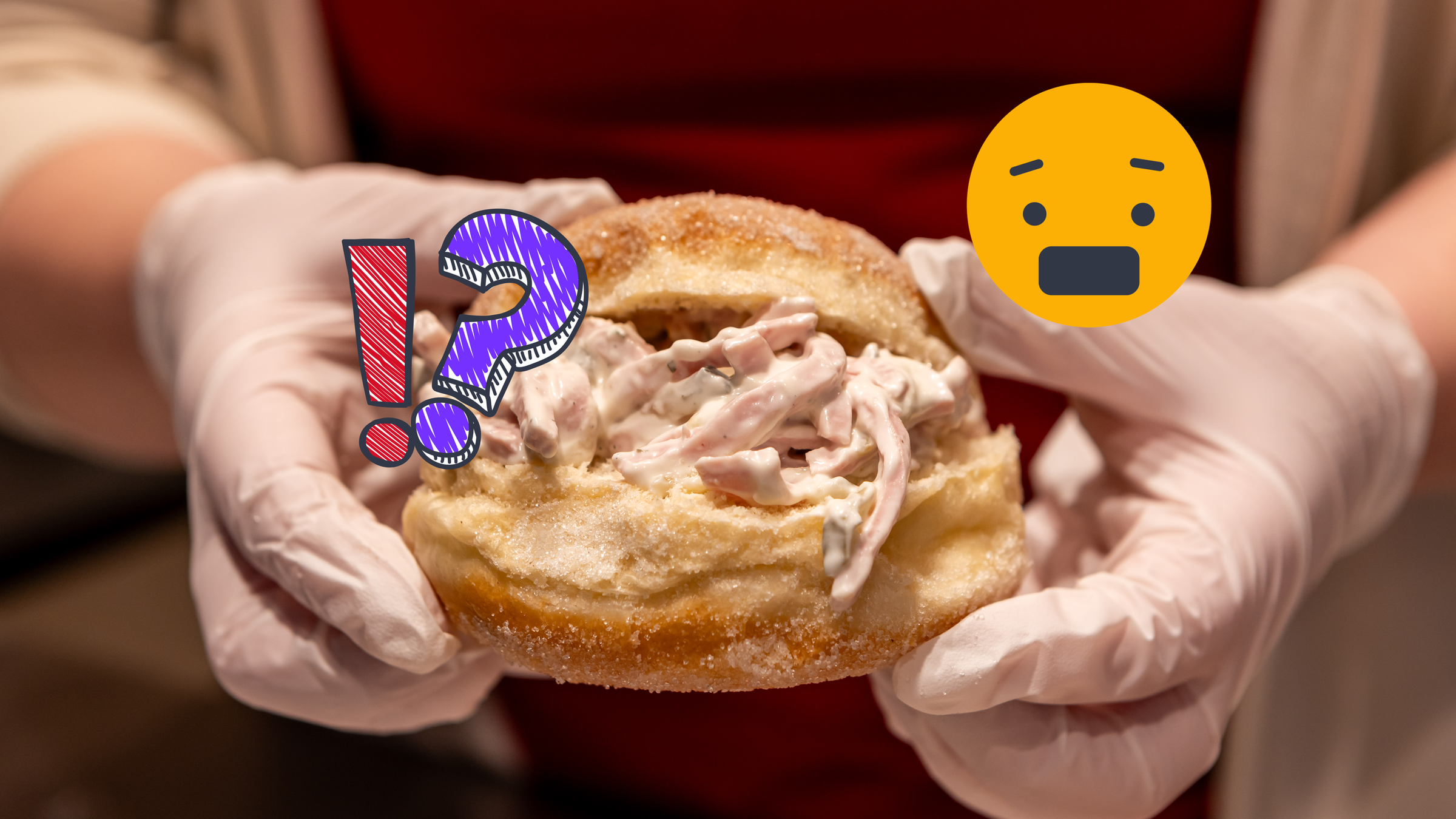 Kräppel mit Fleisch gefüllt 