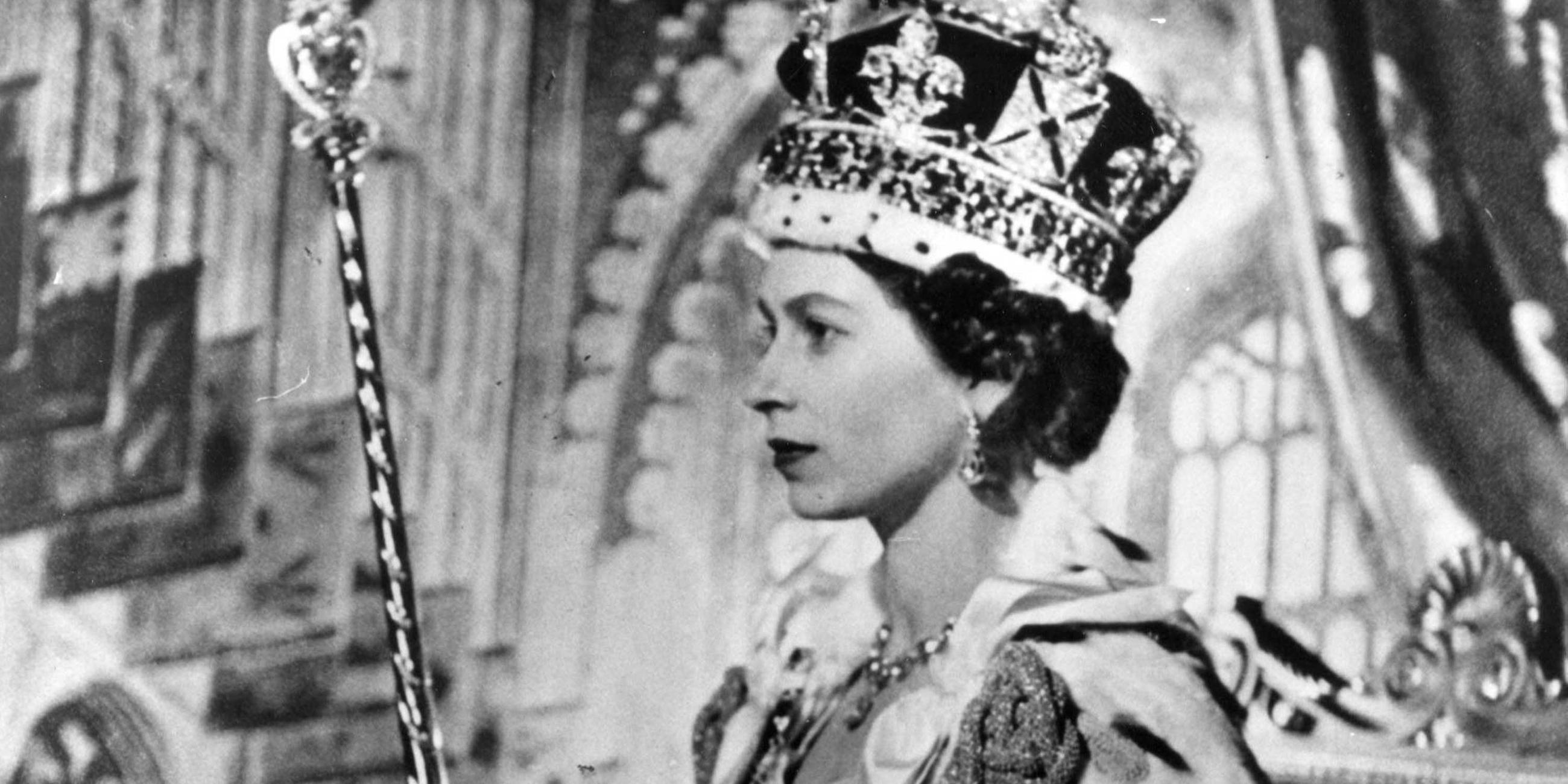 QUEEN ELIZABETH II has been crowned at a coronation ceremony in Westminster Abbey in London