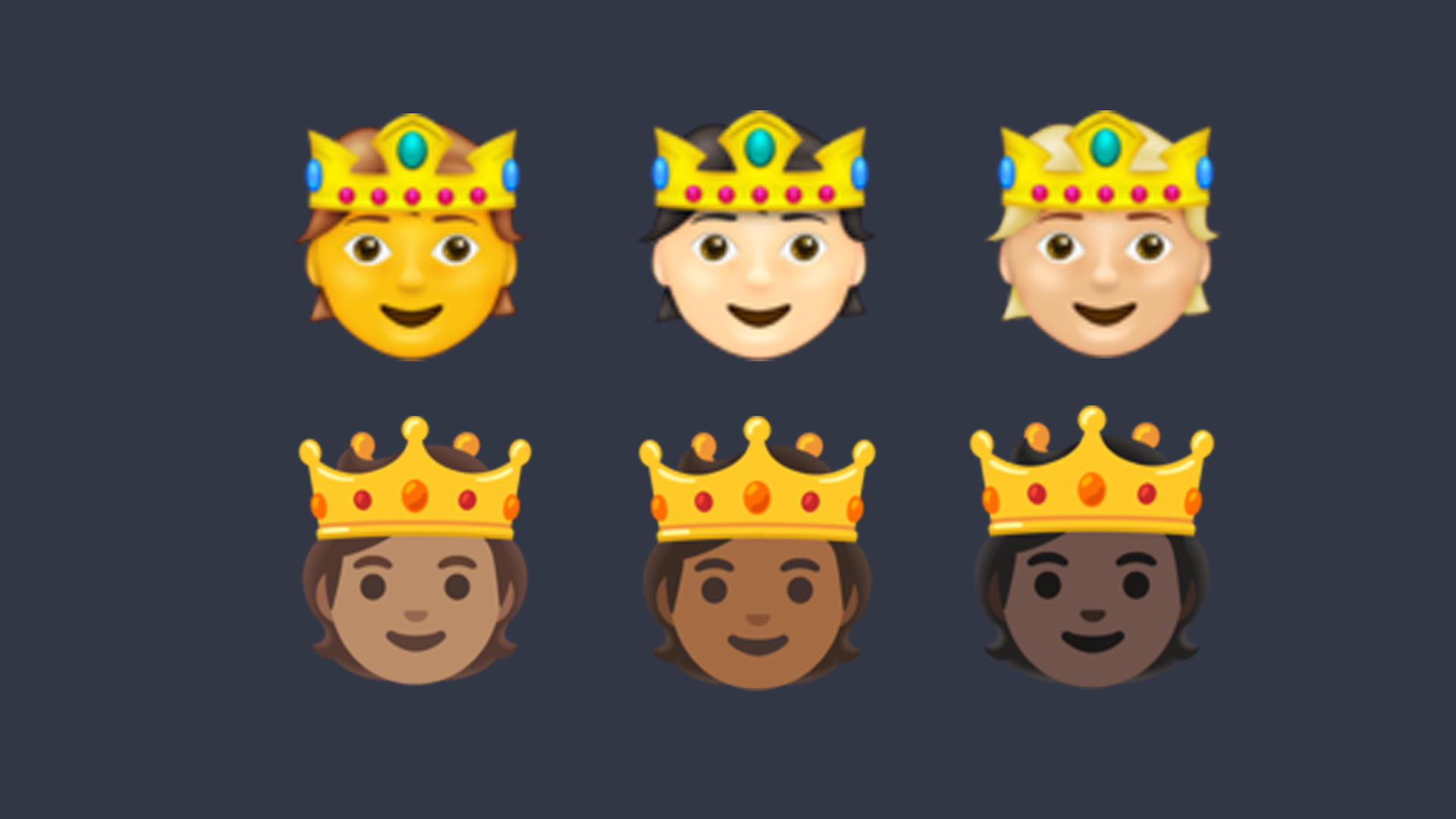 Person mit Krone als Emoji