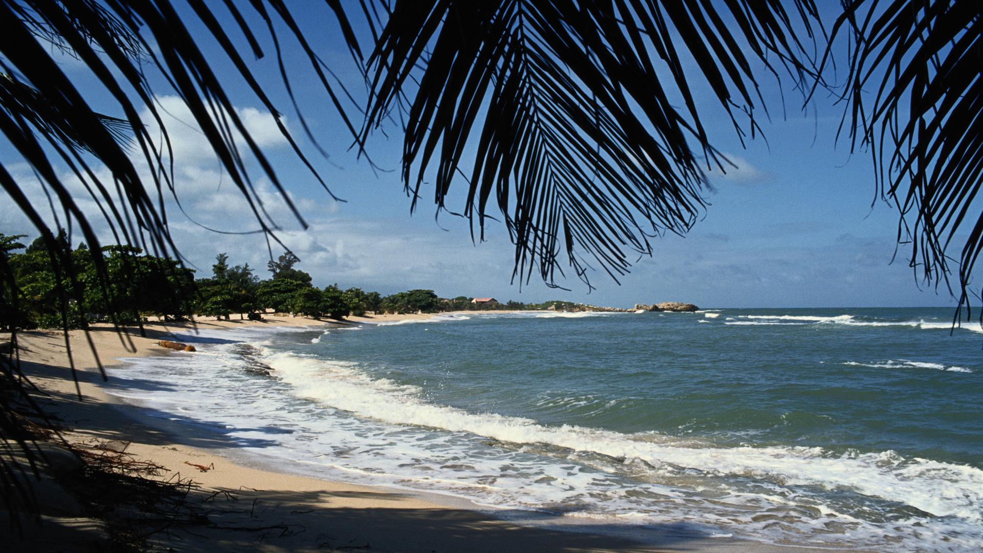 Ein Strand auf Haiti