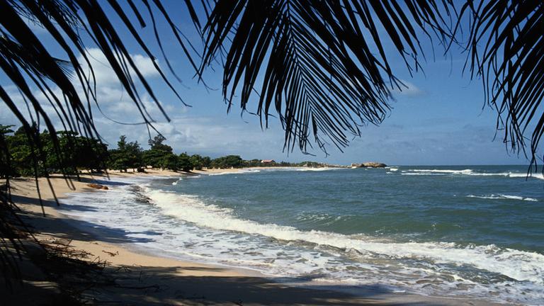 Ein Strand auf Haiti