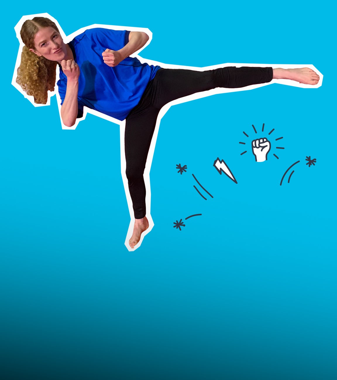 Lara lernt Selbstverteidigung