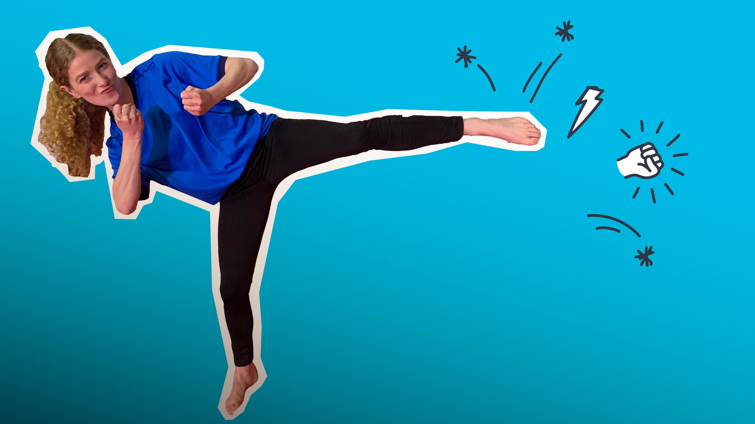 Lara lernt Selbstverteidigung