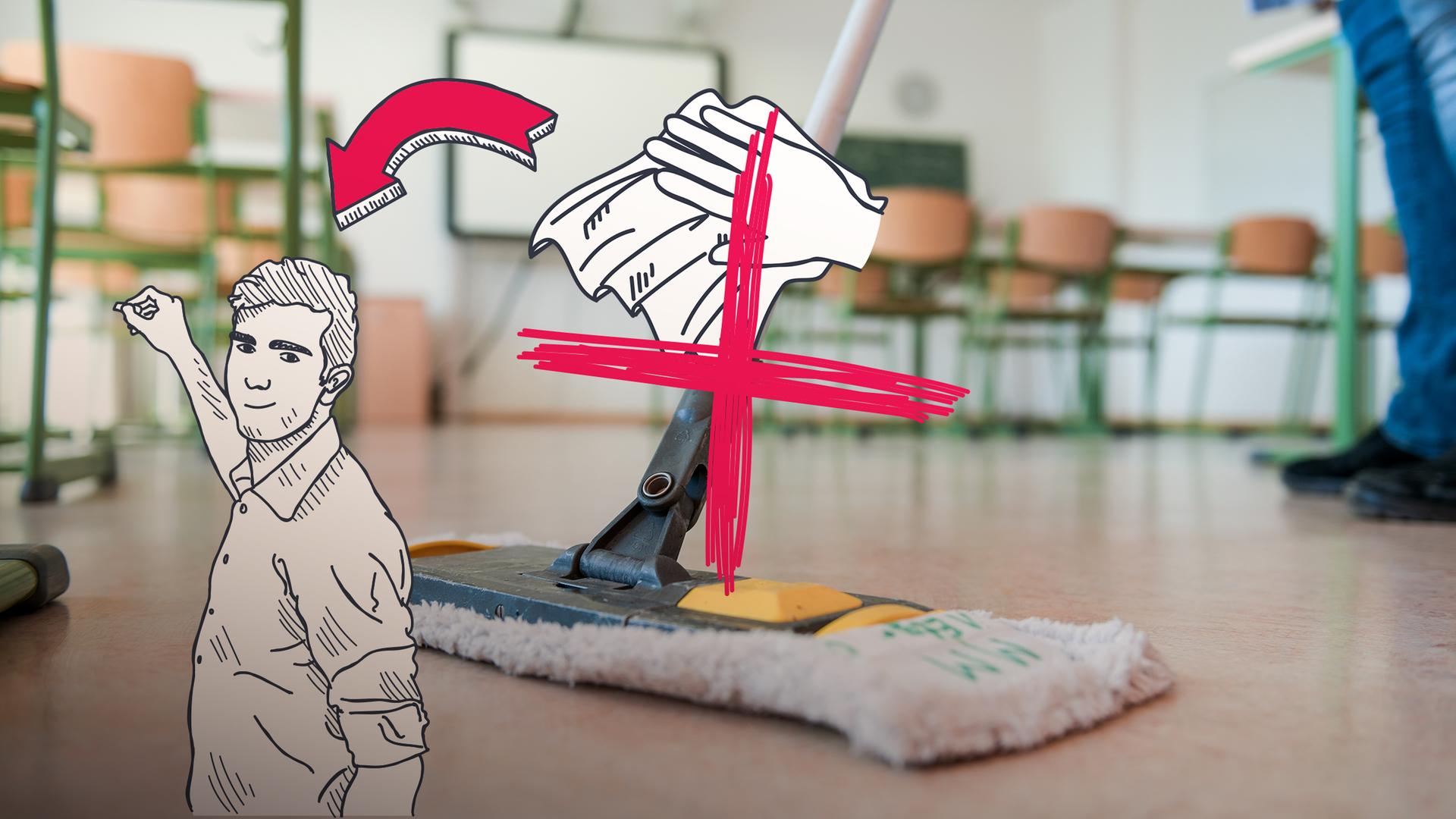 Hilferufe von Verbänden von Lehrerinnen und Lehrern: Unterrichten, statt putzen!