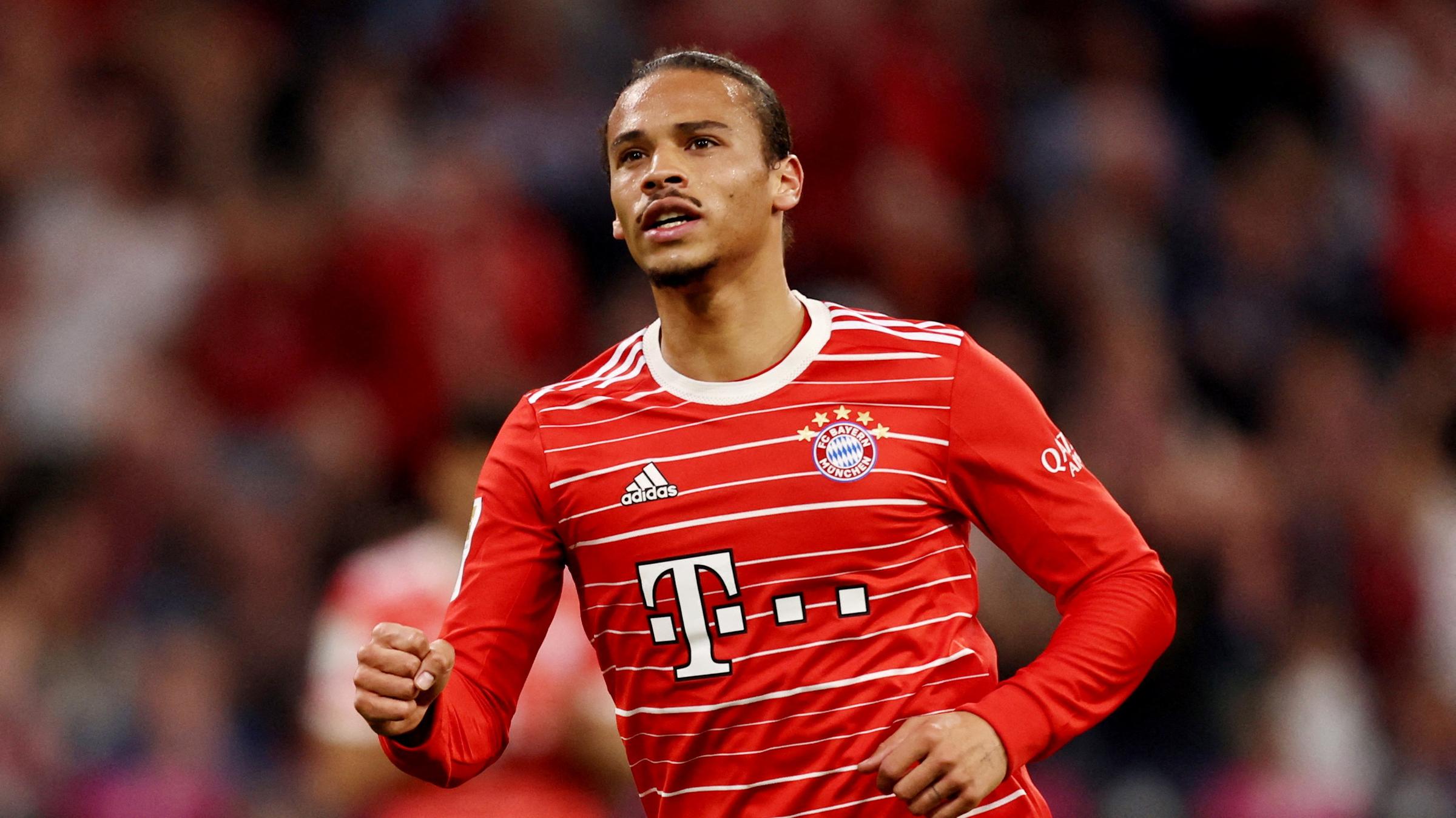  Leroy Sanè  wähend des Bundesligaspiels Bayern München v. SC Freiburg.