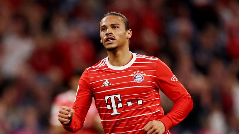  Leroy Sanè  wähend des Bundesligaspiels Bayern München v. SC Freiburg.