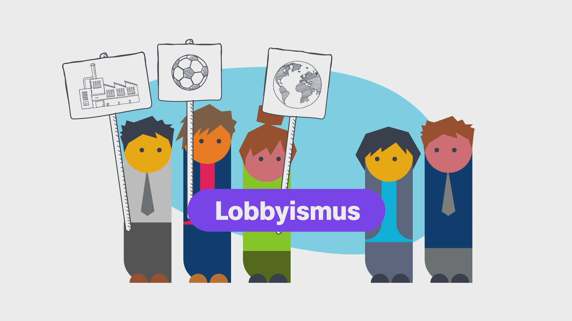 Grafische Darstellung zum Thema Lobbyismus