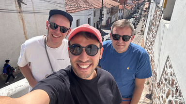 Kameramann Moritz, Sherif und Producer Matthias