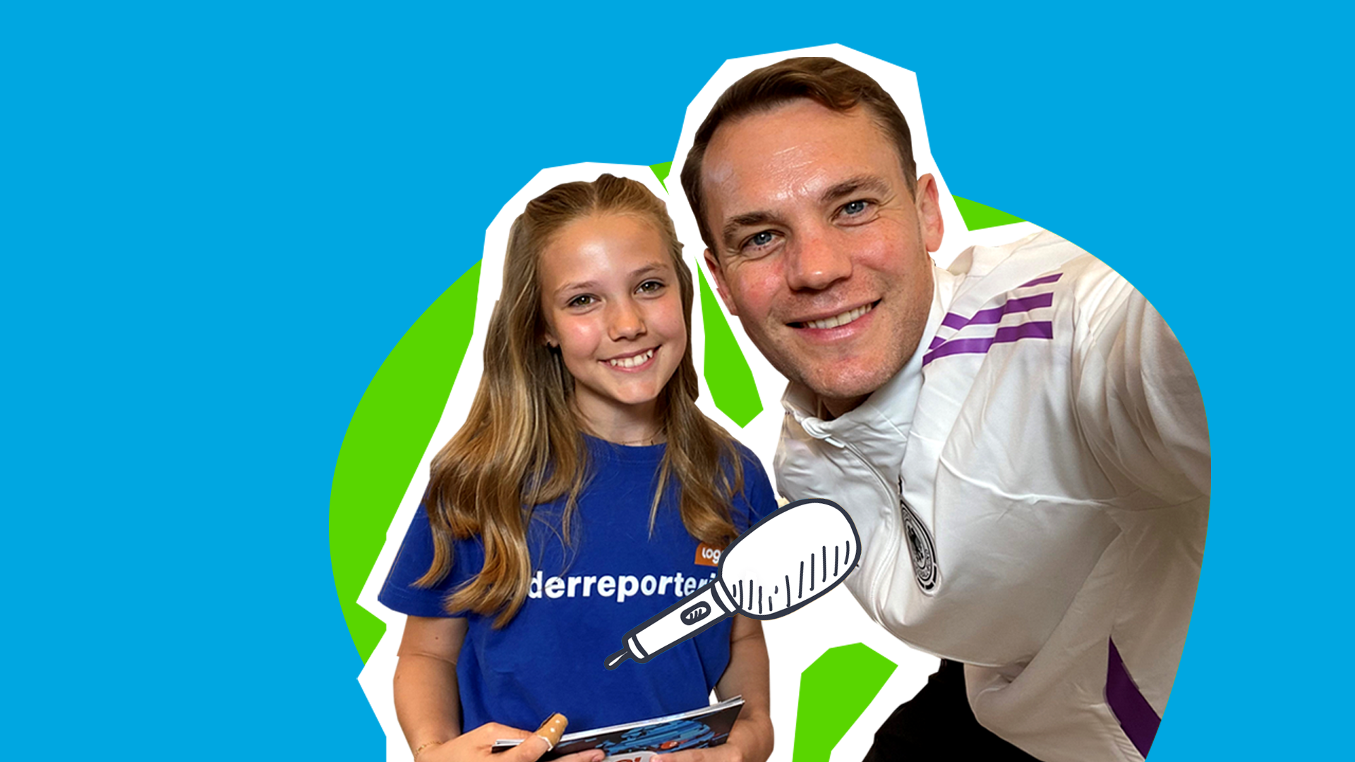logo! Kinderreporterin Dahlia trifft Manuel Neuer