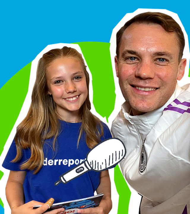 logo! Kinderreporterin Dahlia trifft Manuel Neuer