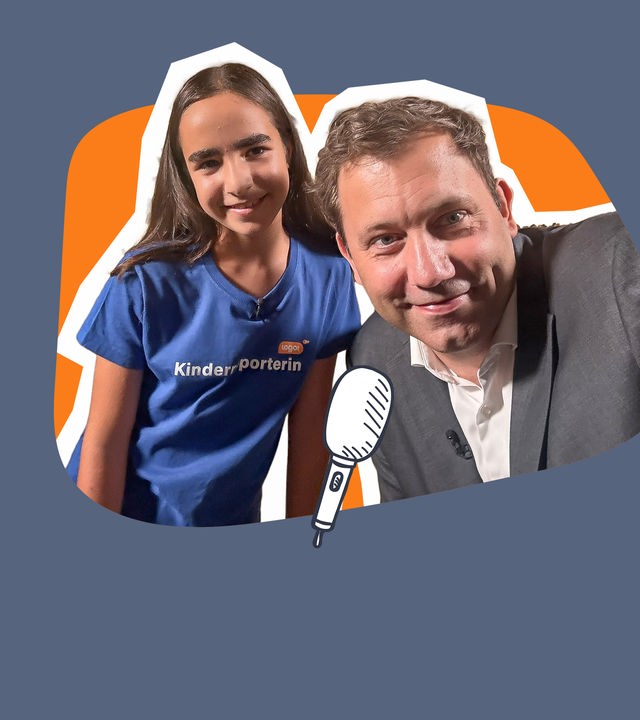 logo! Kinderreporterin Inci trifft Lars Klingbeil