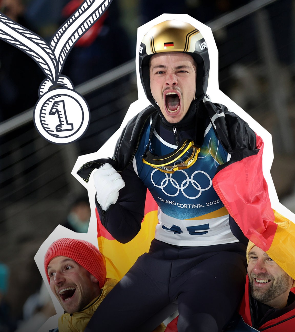 Medaillengewinn von Philipp Raimund im Skispringen