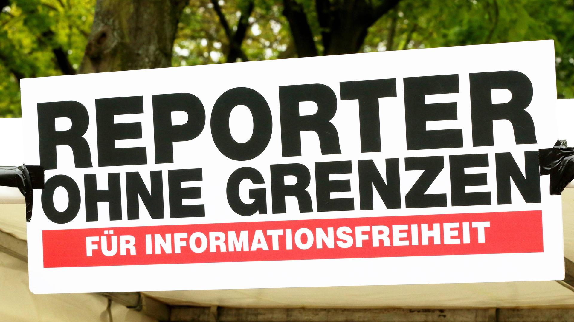 Logo "Reporter ohne Grenzen"