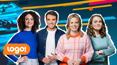logo! Kindernachrichten - Die logo!-Moderatorinnen und Moderatoren Maral, Sherif, Linda und Lotte