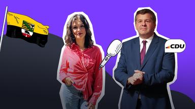 Schülersprecherin Lucienne und Sven Schulze (CDU)