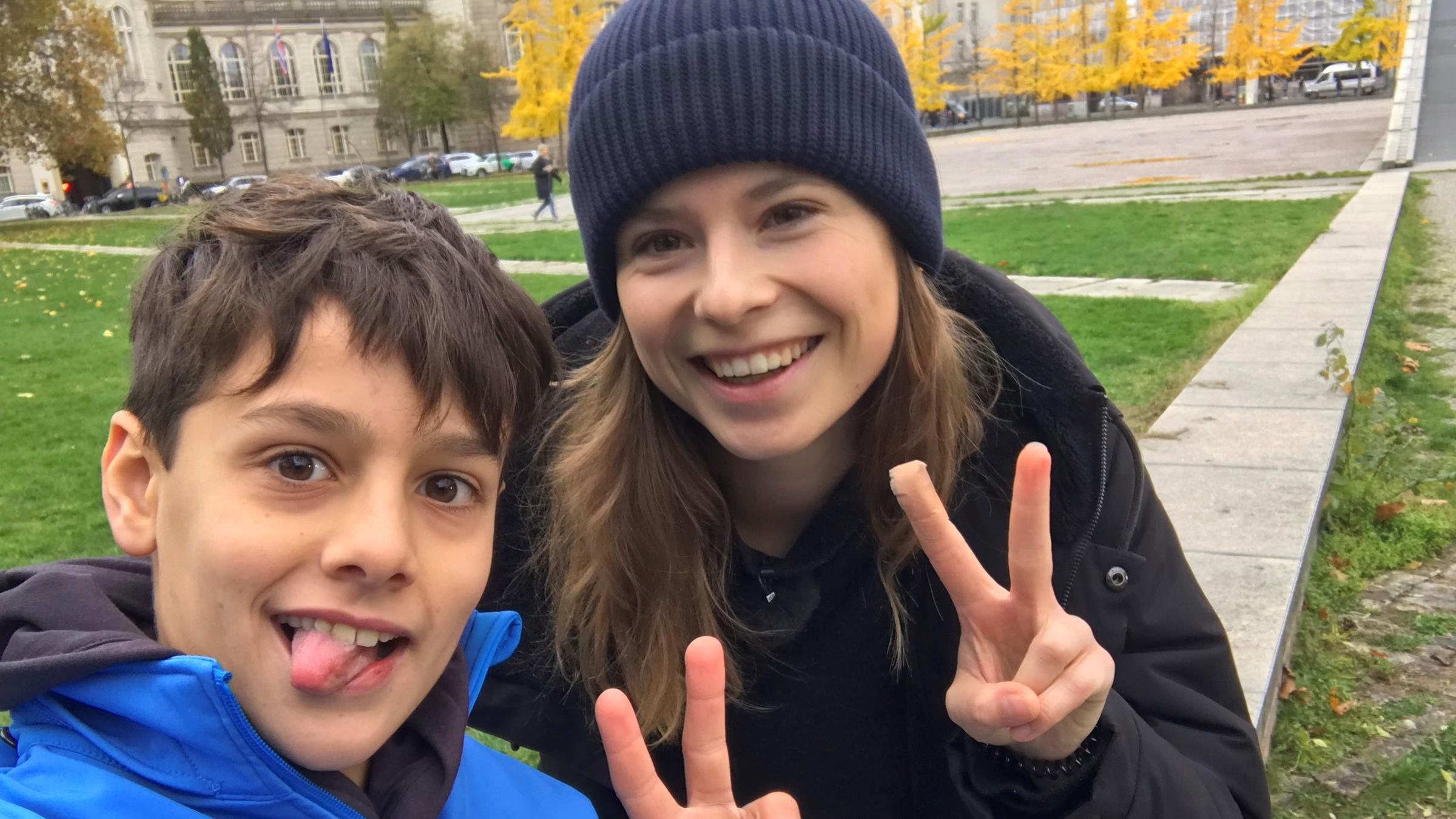 Kinderreporter Ilian und Luisa Neubauer 