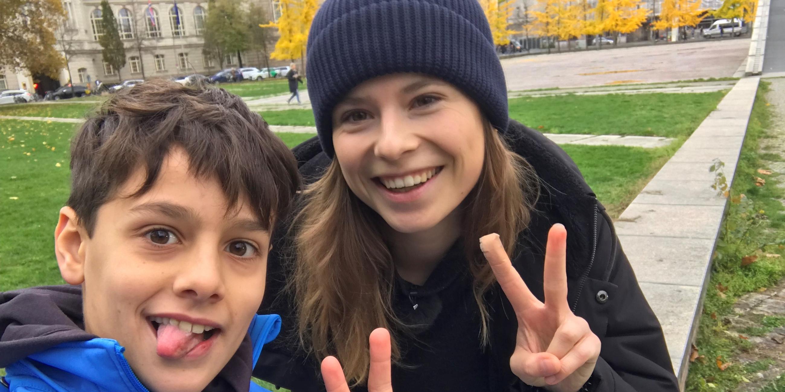 Kinderreporter Ilian und Luisa Neubauer 