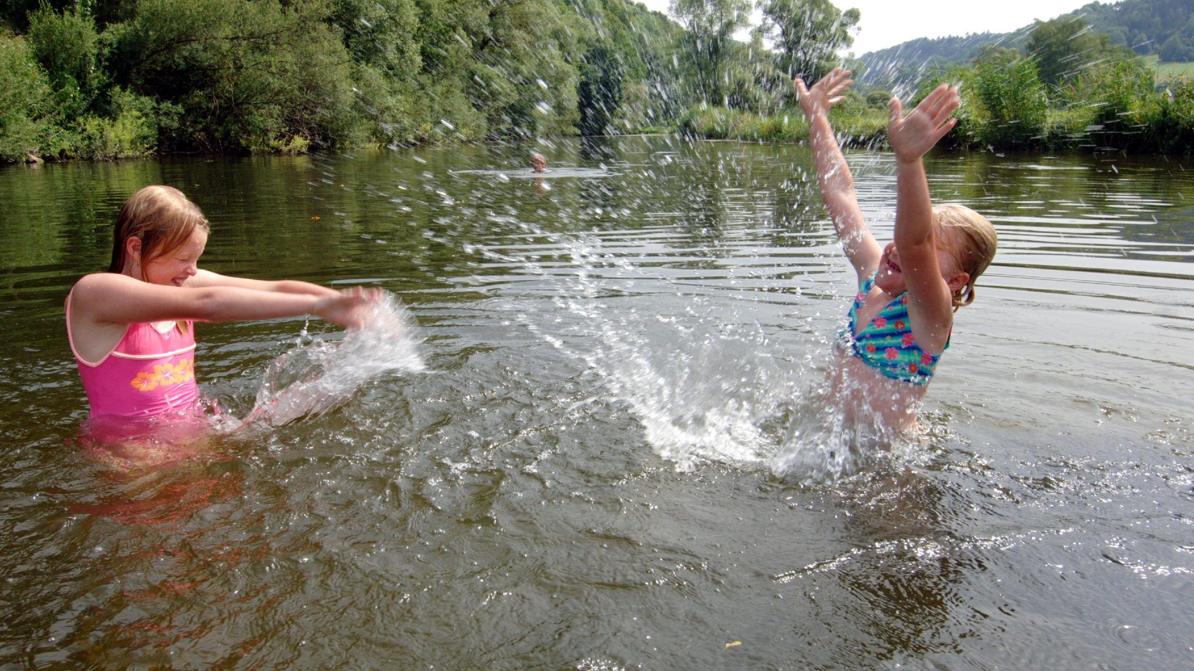 Baden im Fluss