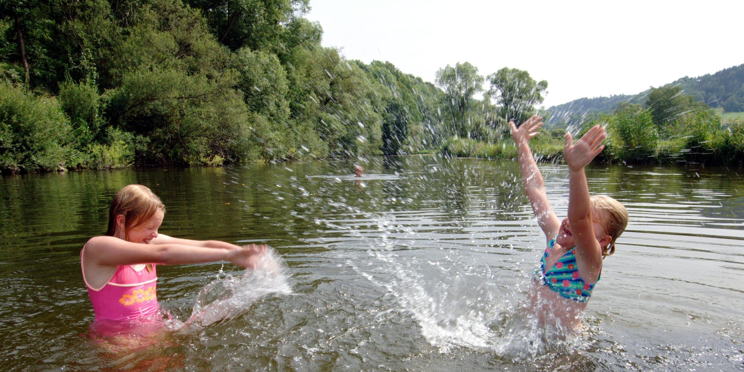 Baden im Fluss