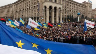 Pro-europäische Proteste auf dem Maidan Platz in Kiew am 1. Dezember 2013