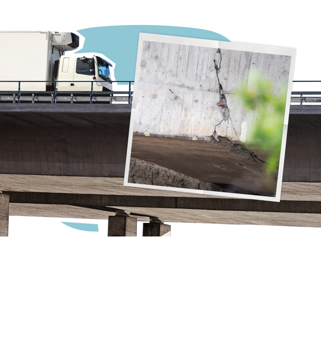 Marode Brücke Grafik