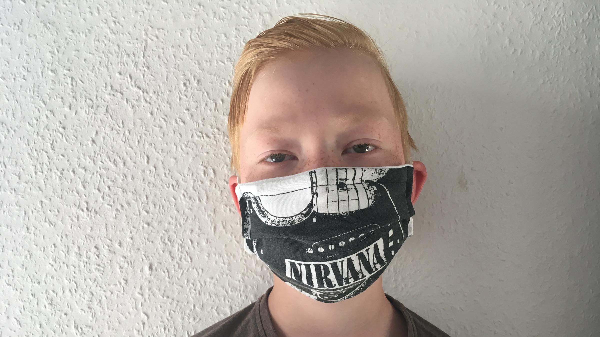 Aktion, bei der Kinder Fotos von sich mit ihren Masken an logo! schicken konnten.