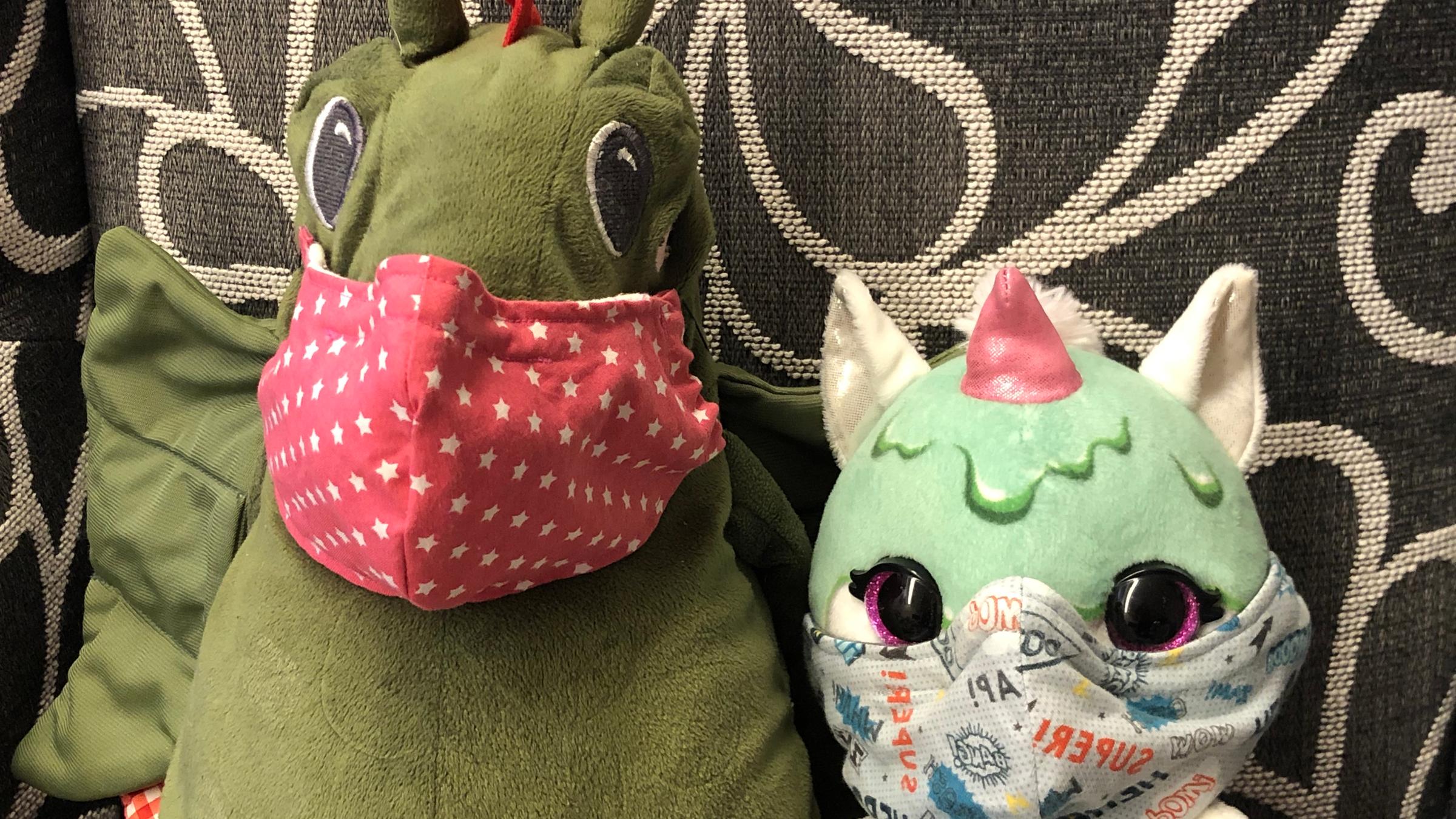 Aktion, bei der Kinder Fotos von sich mit ihren Masken an logo! schicken konnten.