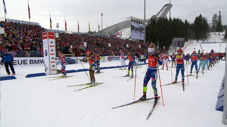 Massenstart der Damen