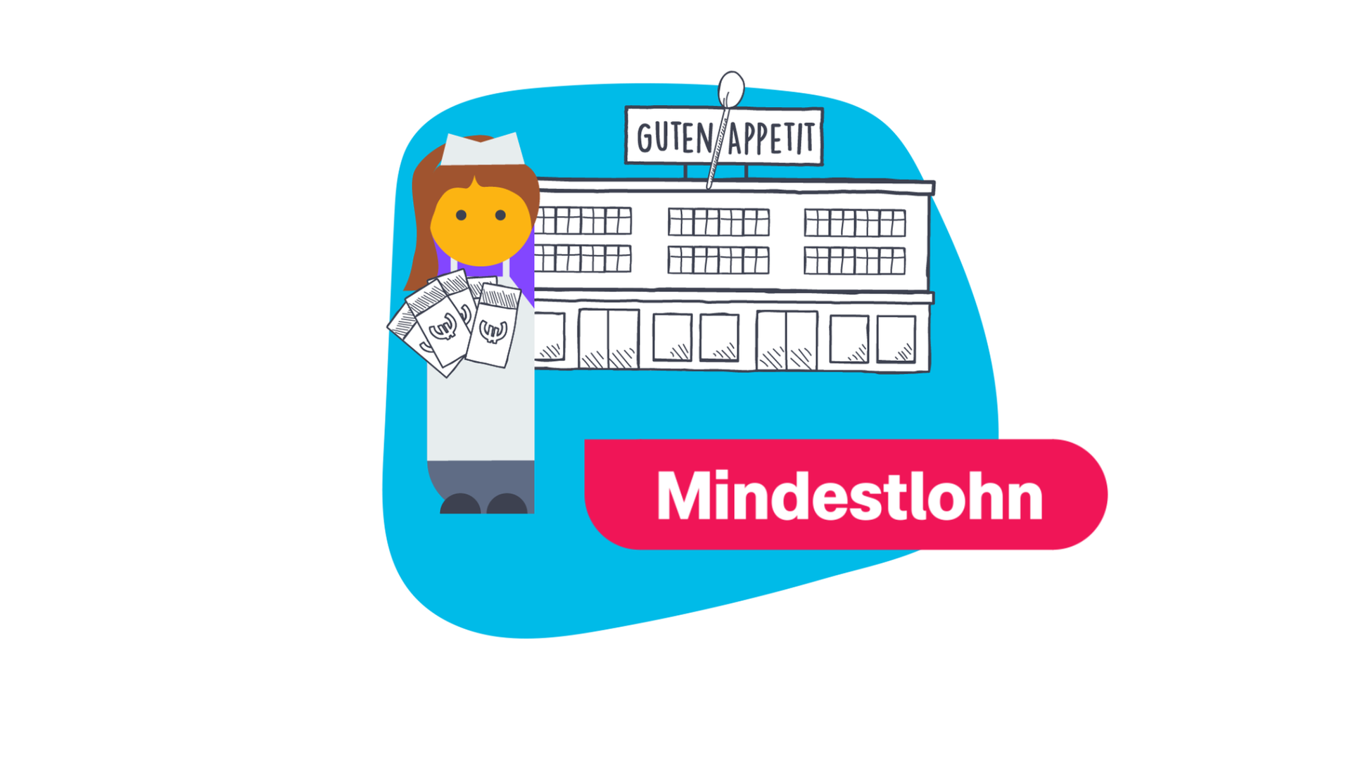 Menschen sollen für ihre Arbeit mehr Geld bekommen. 