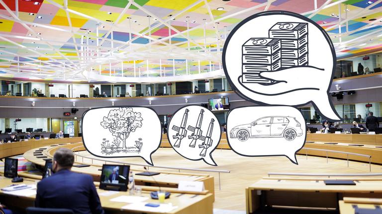 Der Sitzungsraum des Rates der Europäischen Union.