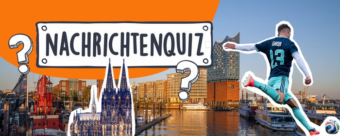 Kollage Nachrichtenquiz 