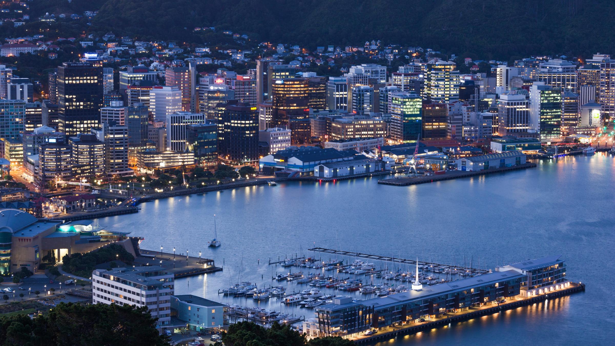 Die Skyline von Wellington