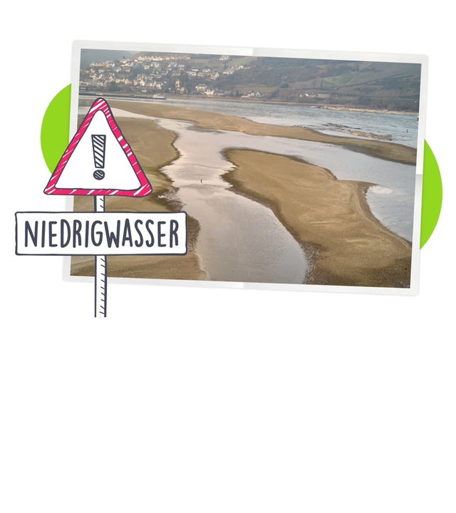 Niedrigwasser im Rhein