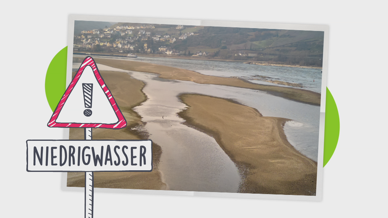 Niedrigwasser im Rhein