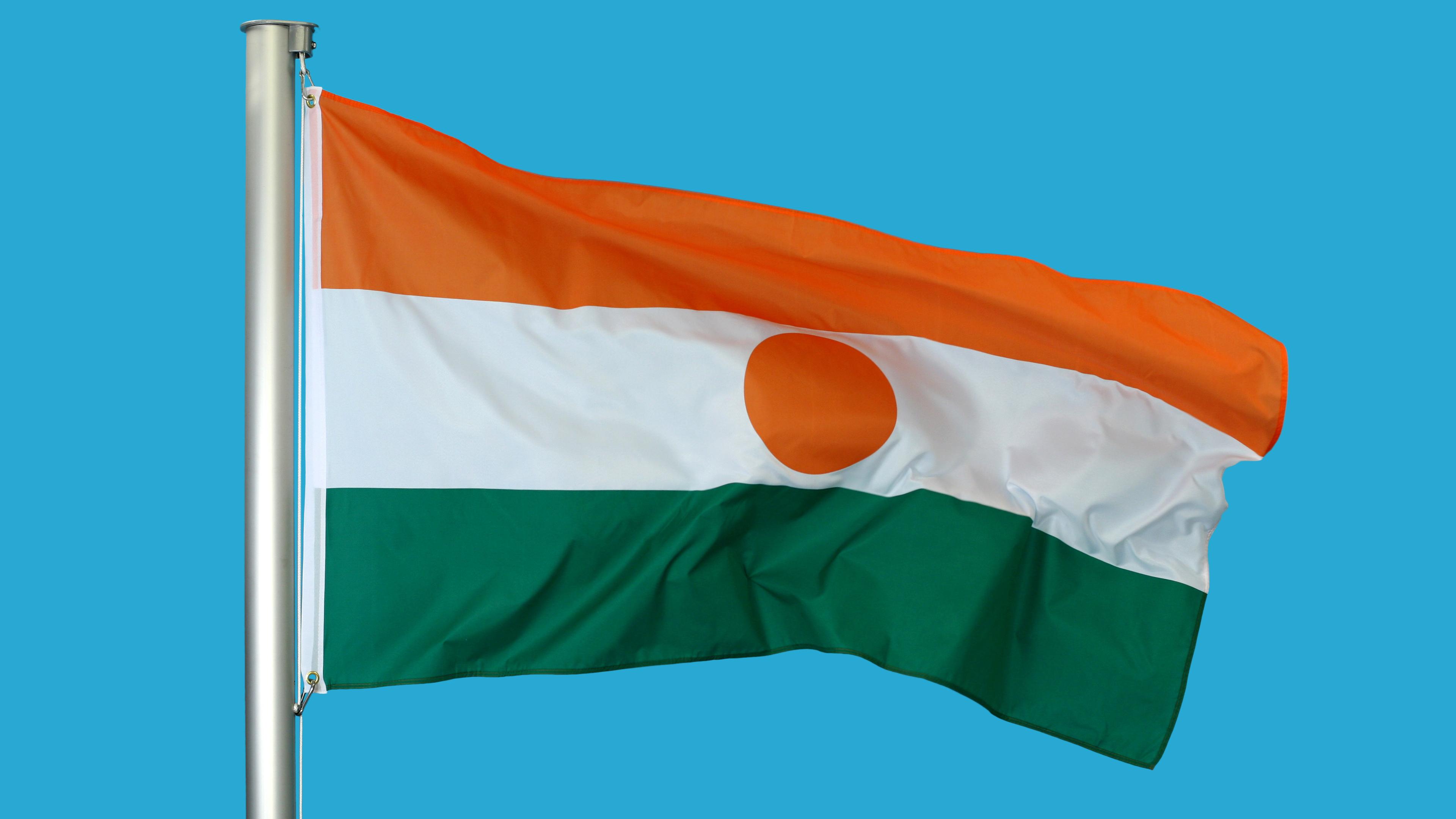 Die Flagge von Niger