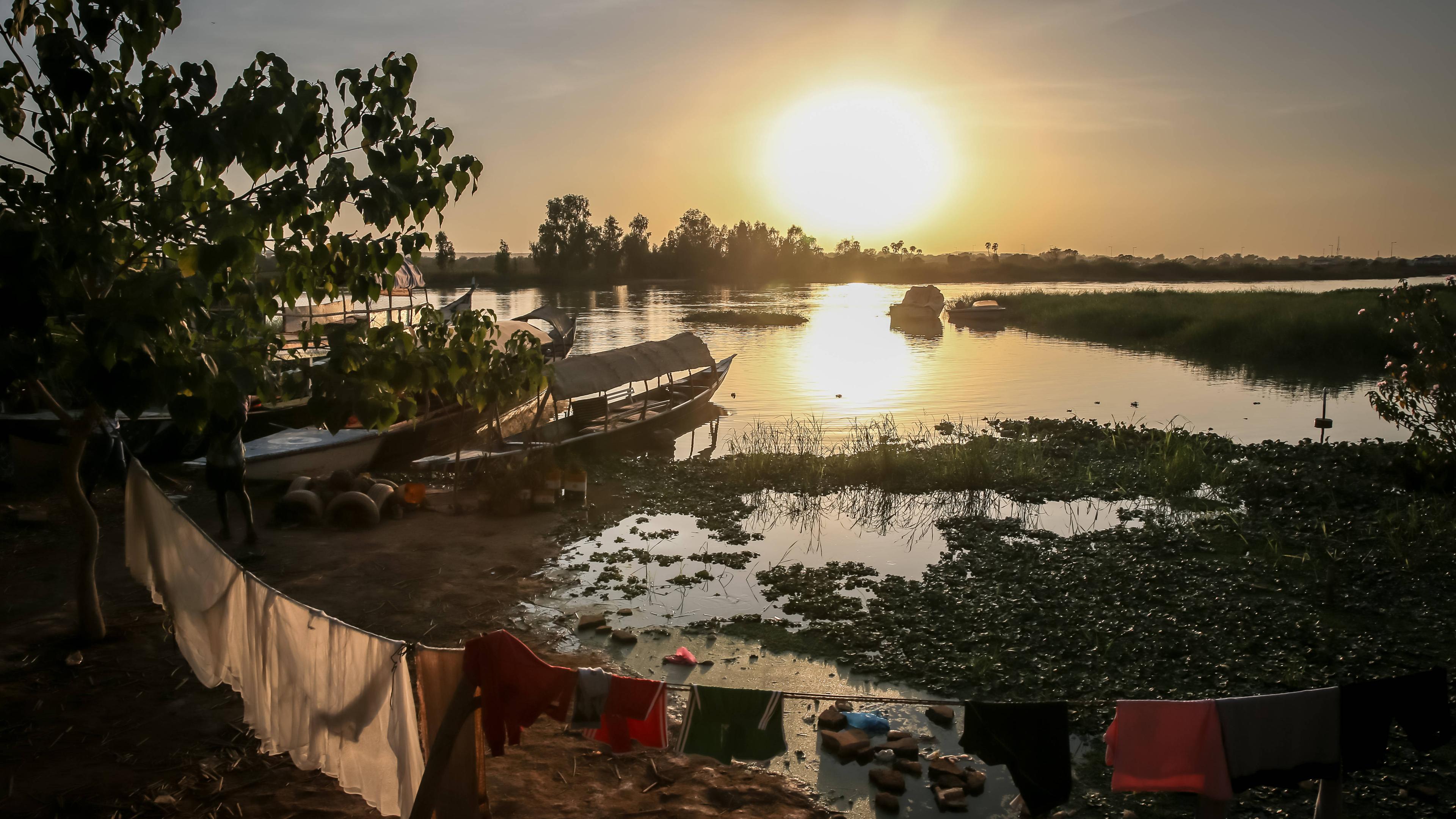 Der Niger (Fluss) in Niamey