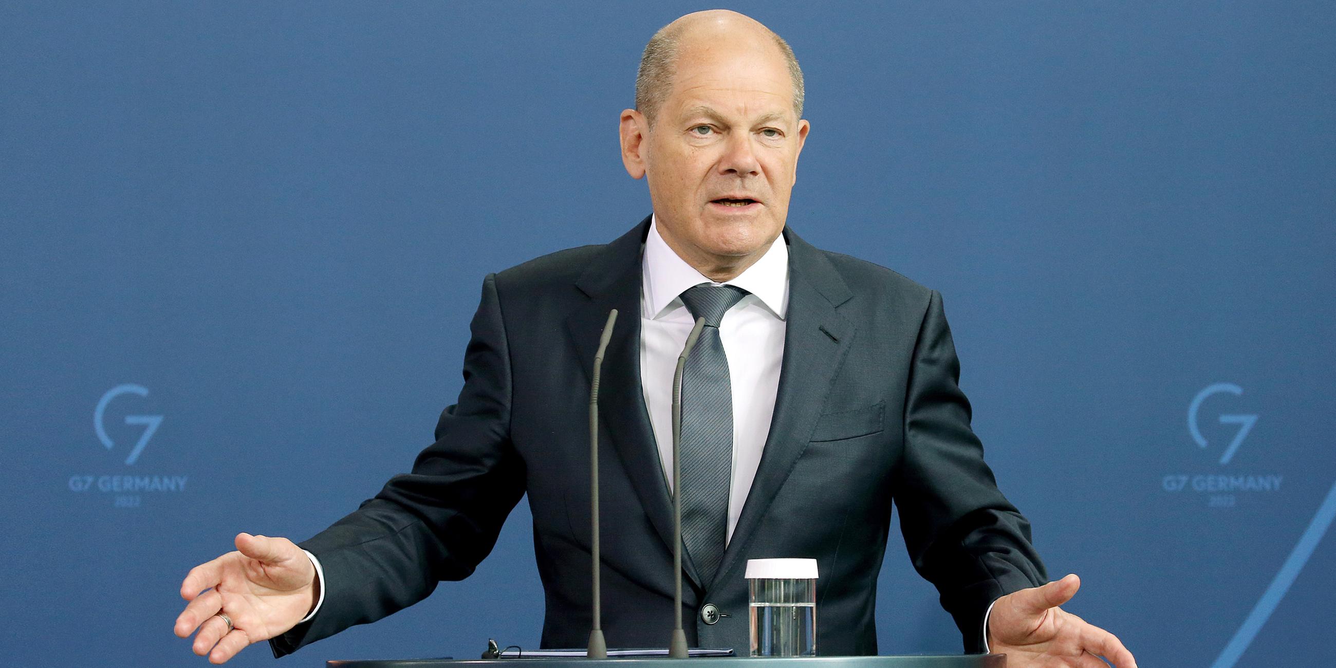 Olaf Scholz am 04.05.2022 in Berlin