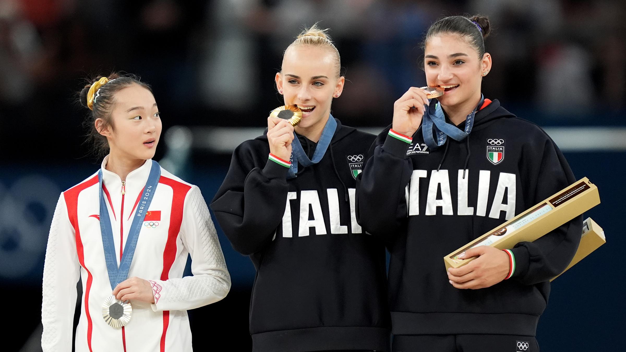 Drei Turnerinnen gewinnen Gold, Silber und Bronze